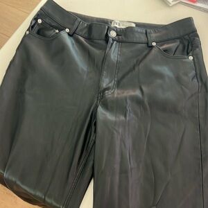 Black Zara Pleather pants.